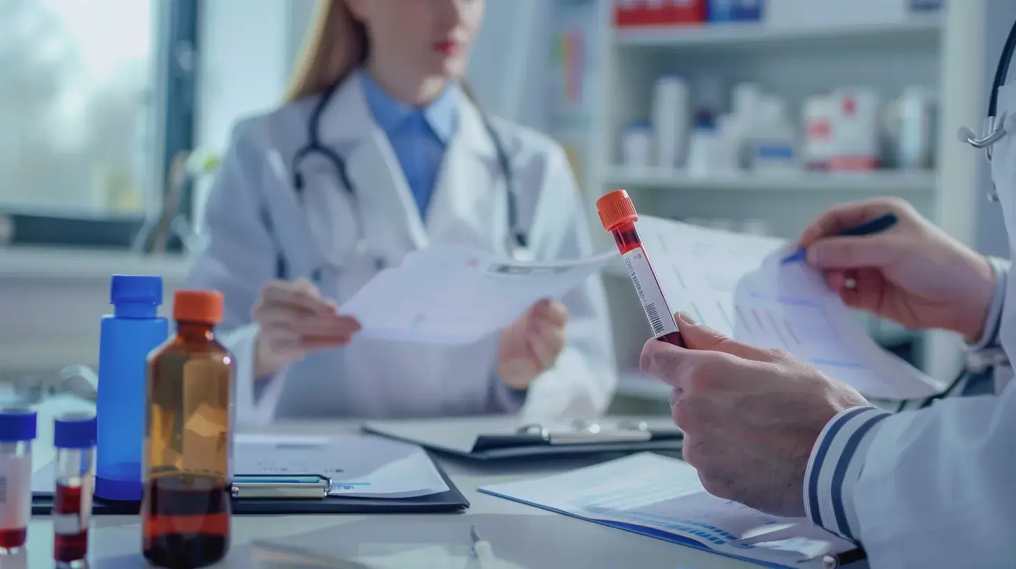 Quais sintomas podem aparecer junto das alterações no sangue